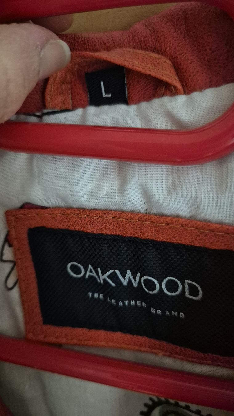 Giacche: Lederjacke von Oakwood in Orange / Hellrot – Nuovo (secondo la descrizione) da Urtenen-Schönbühl venduto da chrebeli1 4