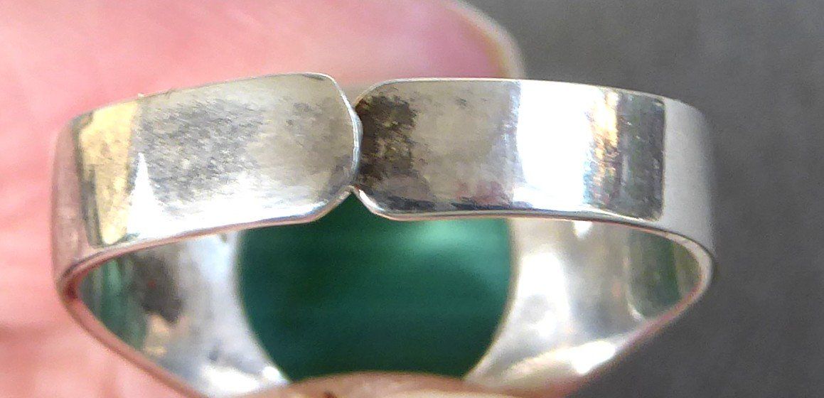 Ringe: Ring 800 Silber mit Malachit Stein – Gebraucht aus Muri AG von Lineli2020 4