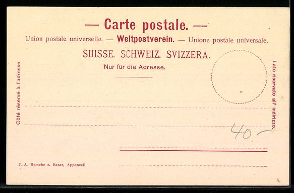 Cartoline postali: AK Brüllisau, Mit Hohen-Kasten – Usato da Berlin venduto da bartko-reher 1