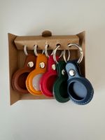 4smarts AirTag Case Set – 5 Leder Anhänger