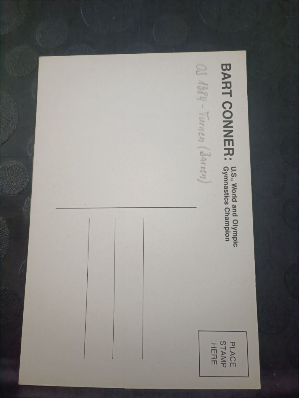 Autografi: Bart Conner - Olympia Gold - handsigniert – Usato da Menziken venduto da Artographs 1
