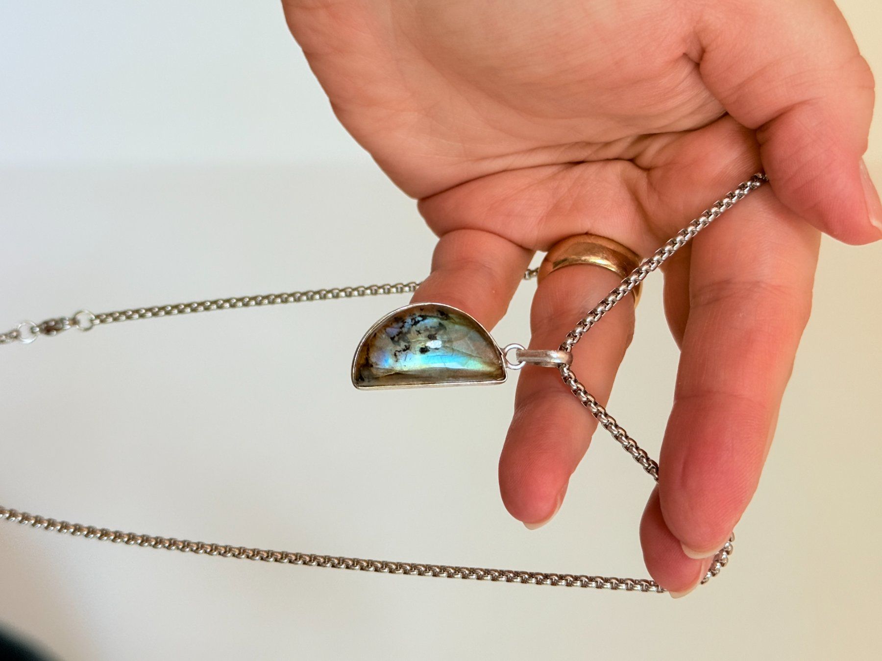 Catenine: Collier avec Labradorite – Nuovo e nell'imballaggio originale da Genève venduto da AWWA 3