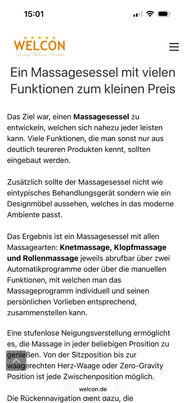 Sessel: Massagesessel WELCON Easyrelax – Gebraucht aus Halten von simonaaw 4