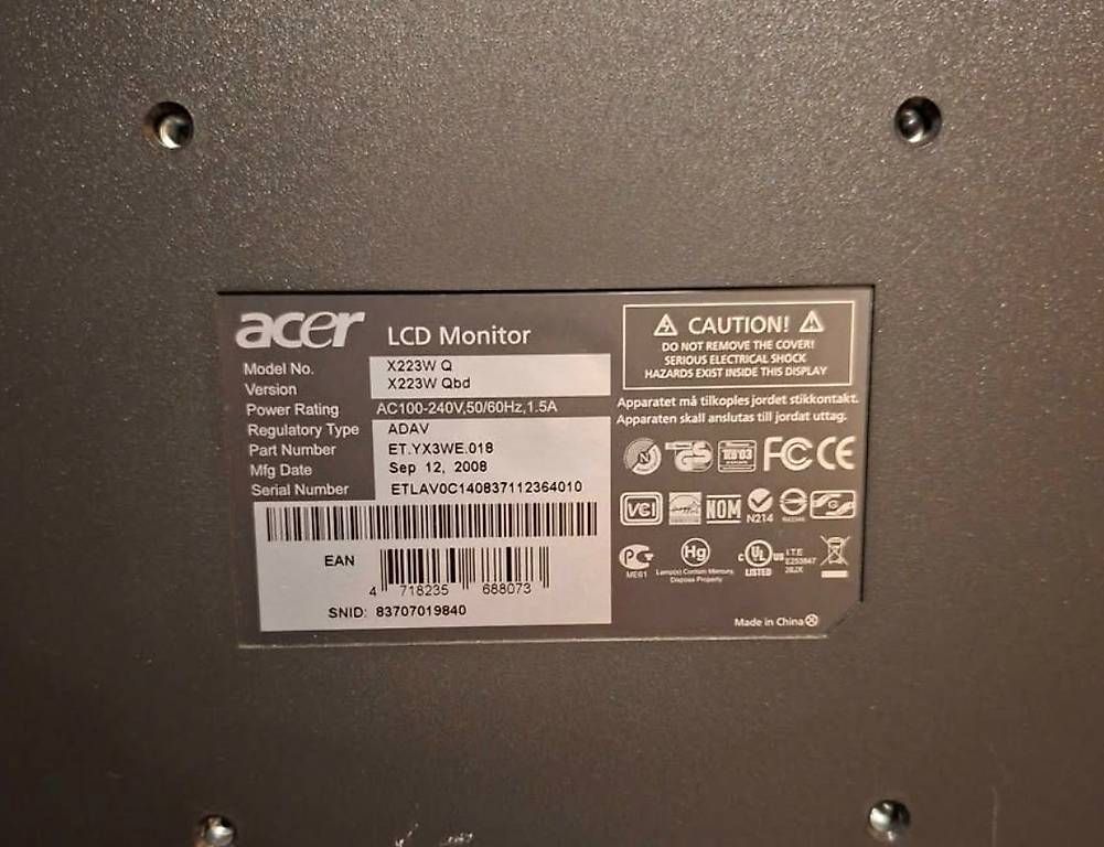 Ecrans: Acer Monitor – D'occasion à Zunzgen par Dinosurs 1