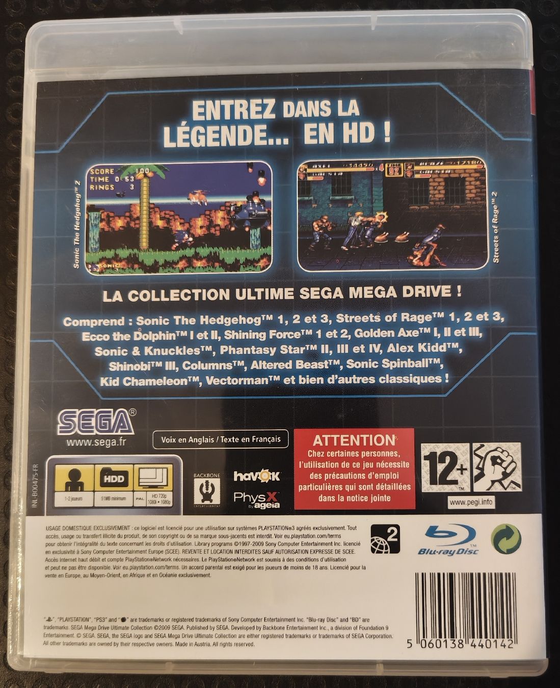 Sony Jeux: MEGADRIVE ULTIMATE COLLECTION PS3 – D'occasion à Grand-Lancy par Pingpong2005 1