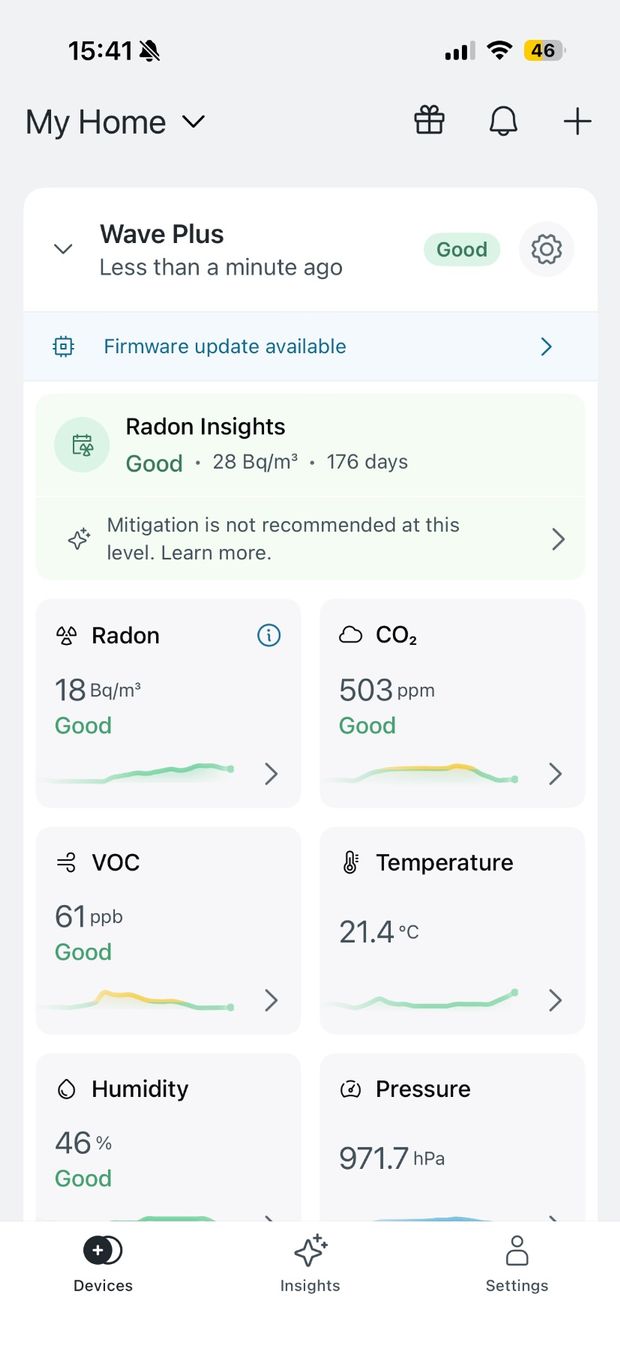 Luftreiniger: Airthings Wave Plus Radon Air Sensor – Gebraucht aus Zürich von nkprods 2