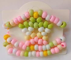 KANDI STAR Pony-Perlen Beads HALSKETTE Collier de Perle NEU