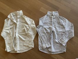 2x Zara Hemd gestreift, Gr. 134