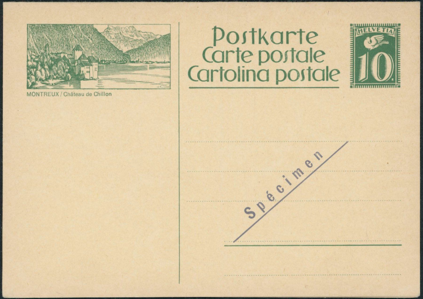 Tutti i francobolli: 1925 - Ganzsachen - Doppelpostkarten - Spécimen – Nuovo (secondo la descrizione) da Schindellegi venduto da leecollect 4