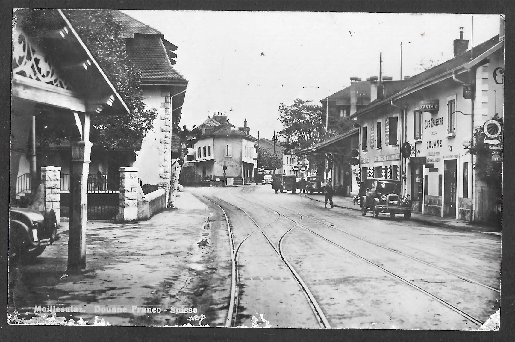 Cartoline postali: Moillesulaz Douane Franco - Suisse – Usato da Olten venduto da clotaldi