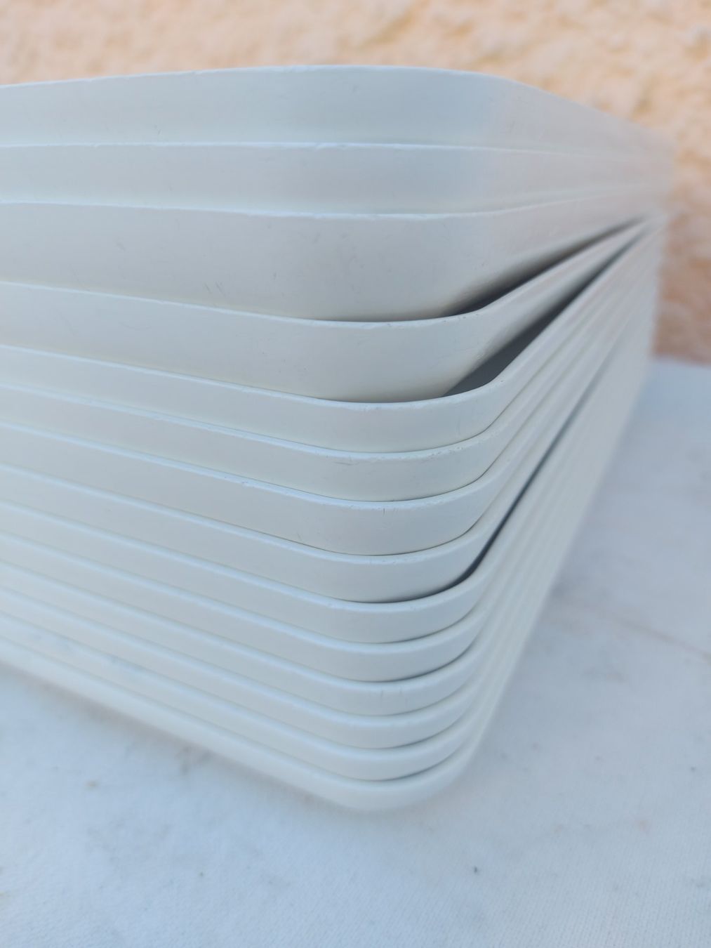 Piatti di portata: Tablett Kunststoff Rechteckig, Serviertablett 22x29cm SET14S – Usato da Rheinau venduto da profitronic.shop 5