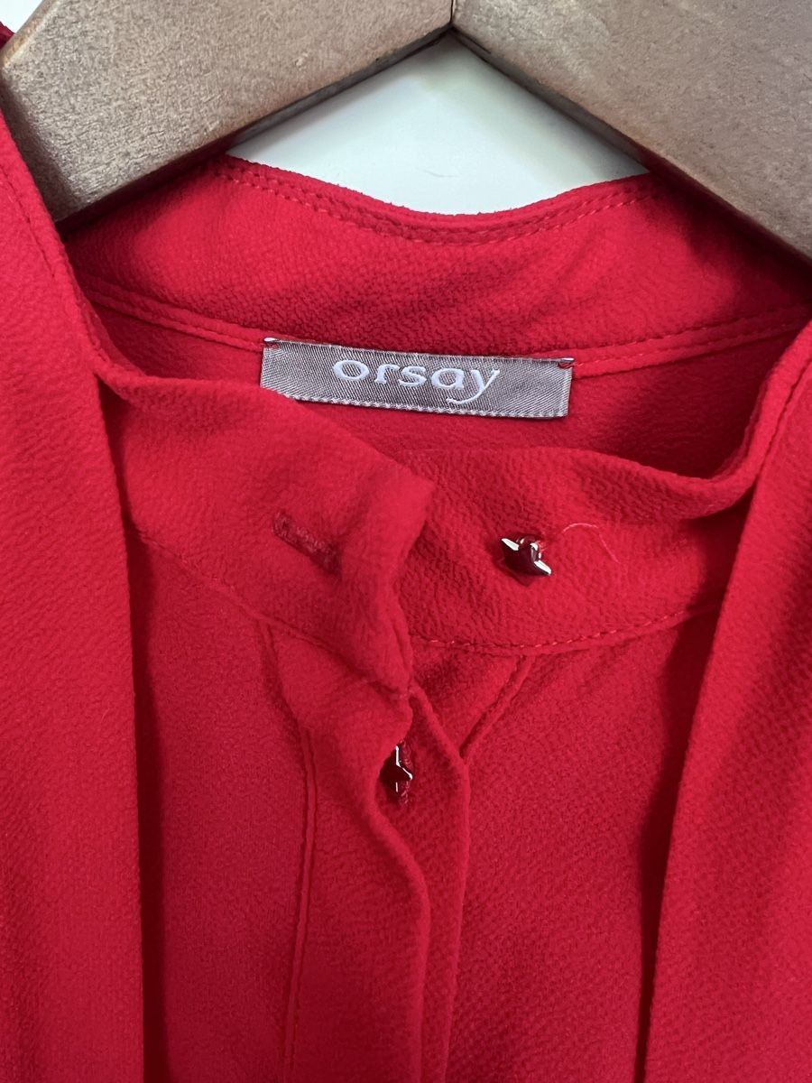 Orsay Camicette: Orsay Bluse Gr.36 neuwertig rot – Nuovo (secondo la descrizione) da Bottighofen venduto da fritz-81 3
