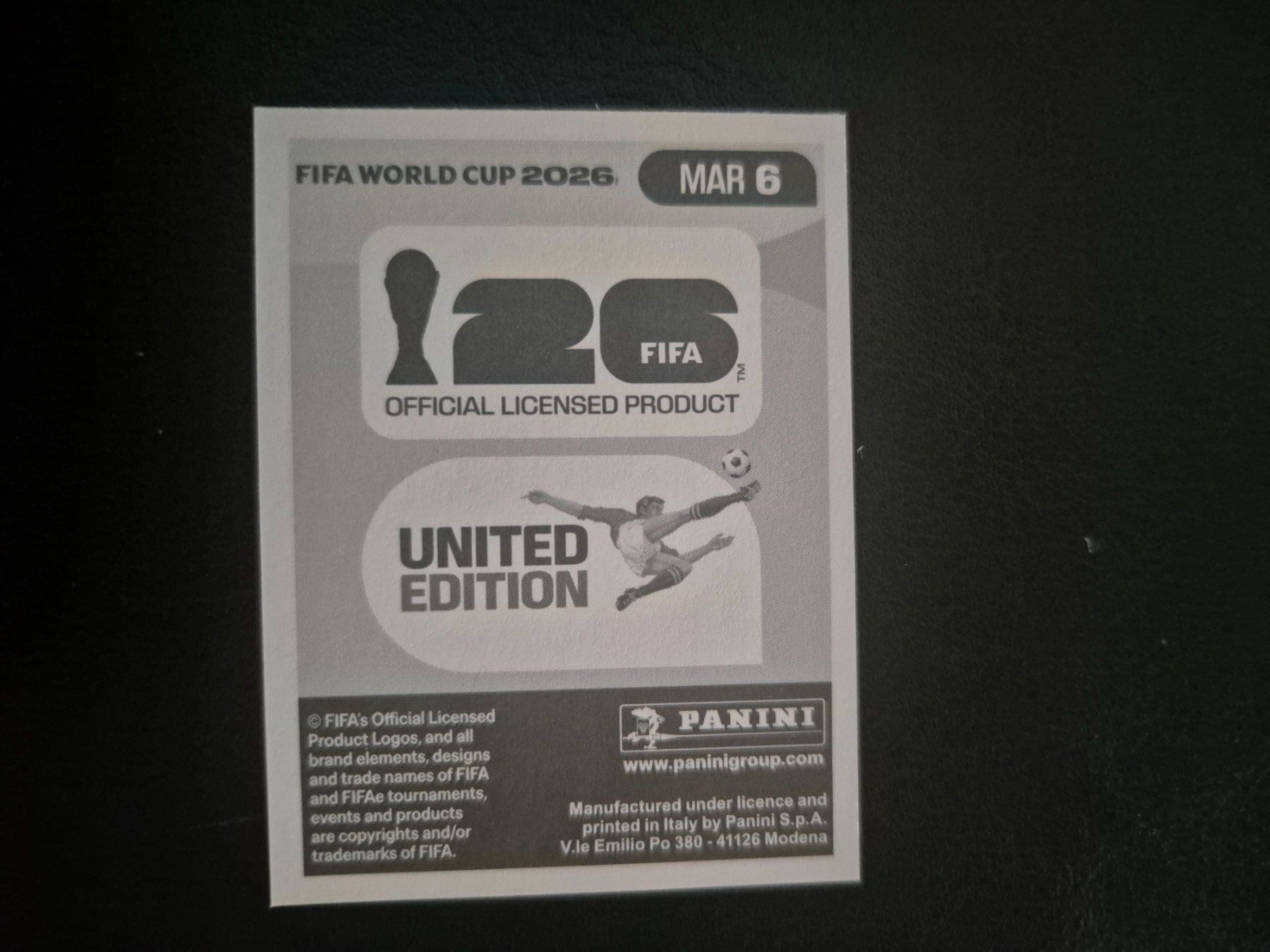 Panini Carte collezionabili: Panini WM 26 MAR 6 – Nuovo (secondo la descrizione) da Rorschacherberg venduto da AJ3108 1