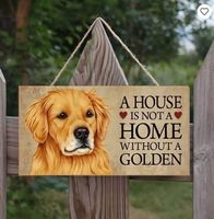 SCHILD GOLDEN MIT TEXT AUS HOLZ NEU