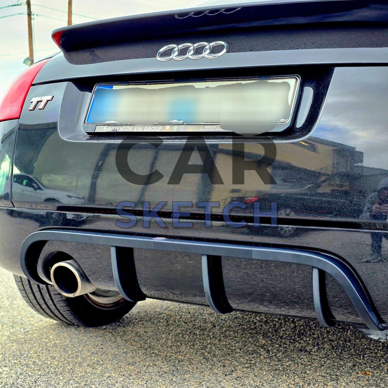 Diffusori di oli essenziali: Audi TT 8N Diffusoreinsatz – Einzel- oder Doppelauspuff – Nuovo e nell'imballaggio originale da Dietikon venduto da CarSketch 7