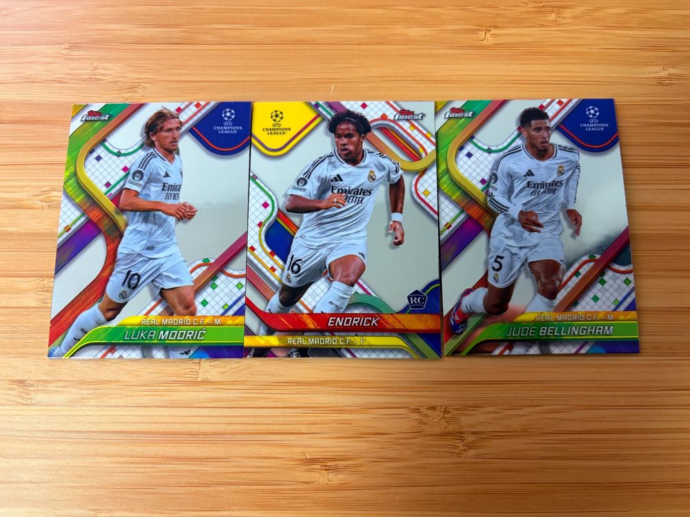 Real Madrid Topps Finest UCC 2024/25 Lot 3 Cards (Neu (gemäss ...