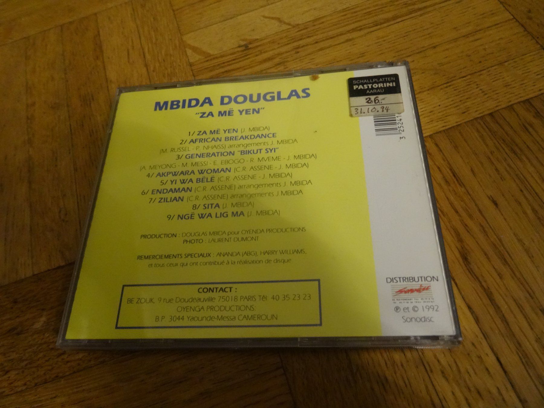 CD: MBIDA Douglas - Za me Yen CD – Usato da Olten venduto da Disc-Ausverkauf 1