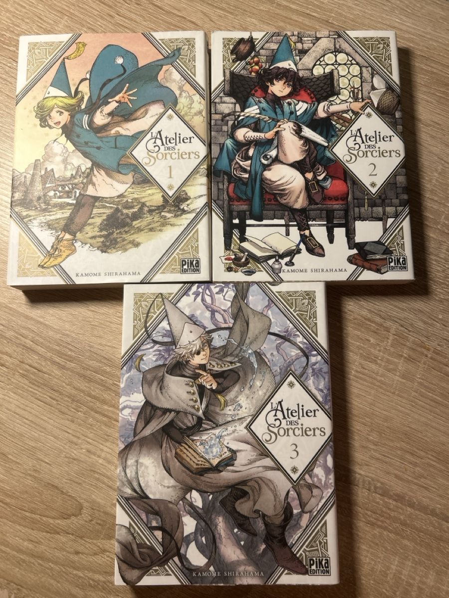L'Atelier des Sorciers, tome 1-3, Manga Pika édition! (Neuf avec ...
