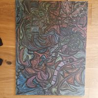 Acrylbild,  Original" die Versenkung und Hoffung"