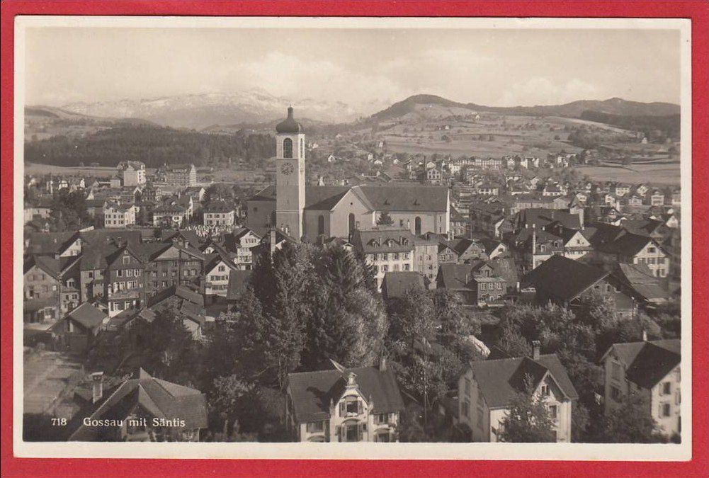 Cartoline postali: GOSSAU MIT SÄNTIS – Usato da Grüningen venduto da Kartenlaube