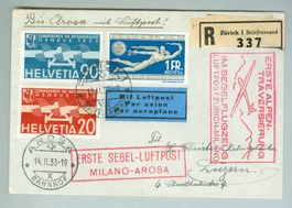 1933 Schweiz Flugpost SF