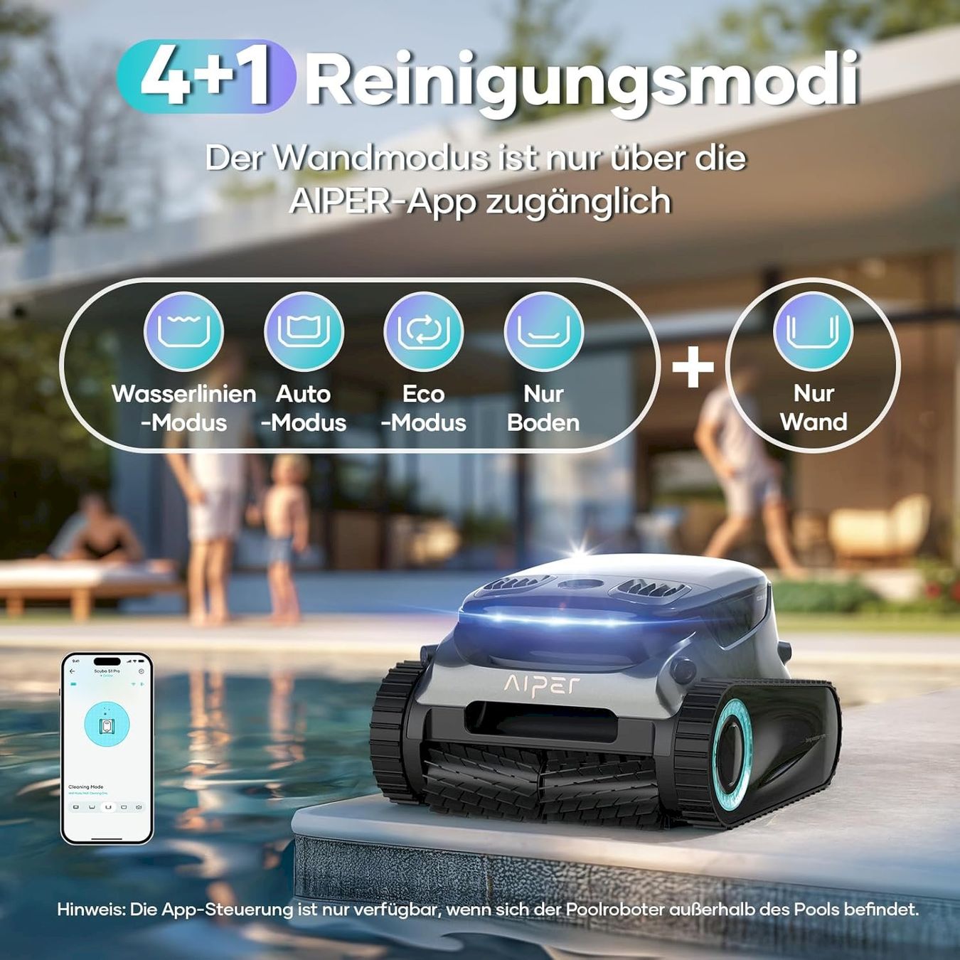 Accessoires de piscine: Aiper Scuba S1 Pro Robot Poolreiniger – Neuf avec emballage d'origine à Bottighofen par zaap 6
