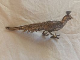 Figurine de faisan en métal