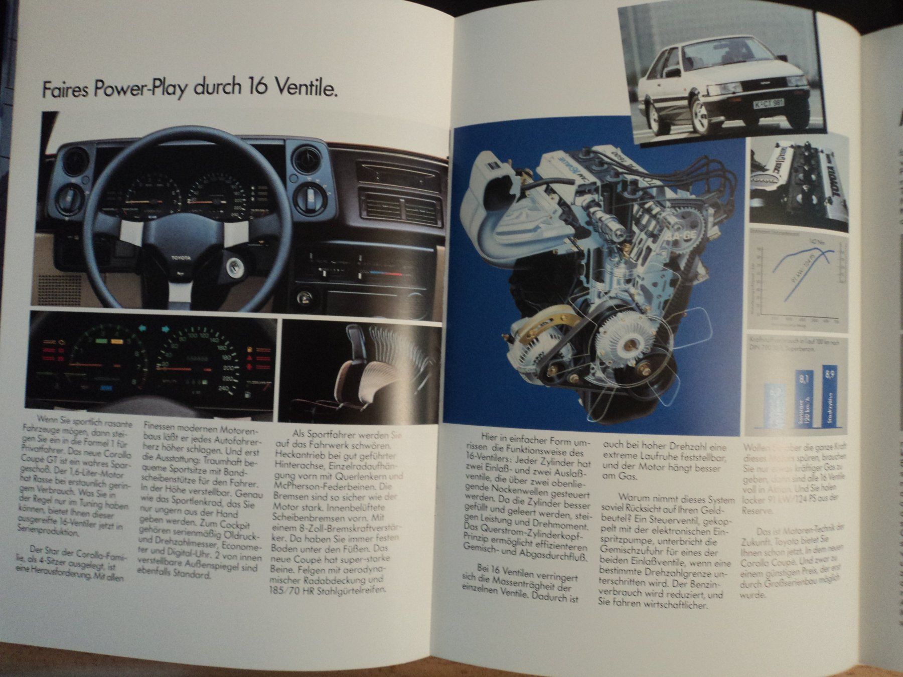 Toyota Documenti: Prospekt Toyota Corolla 1983 mit Coupé GT – Usato da Schwarzenburg venduto da modelCARama 6