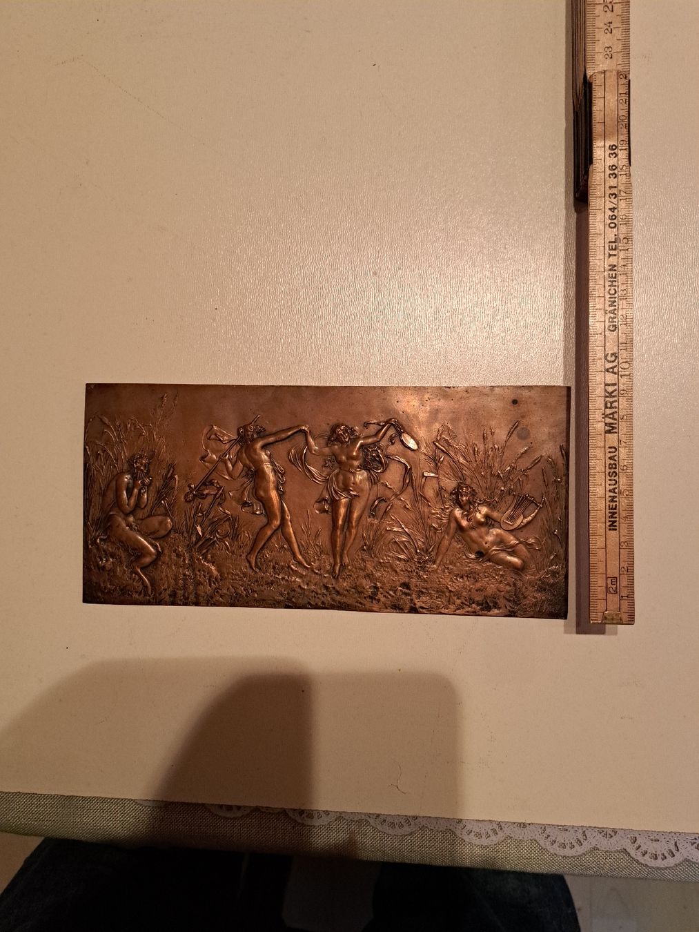 Tutte le decorazioni: Jugendstielrelief in Kupferblech getrieben – Usato da Walde AG venduto da Kunstgiesser 5