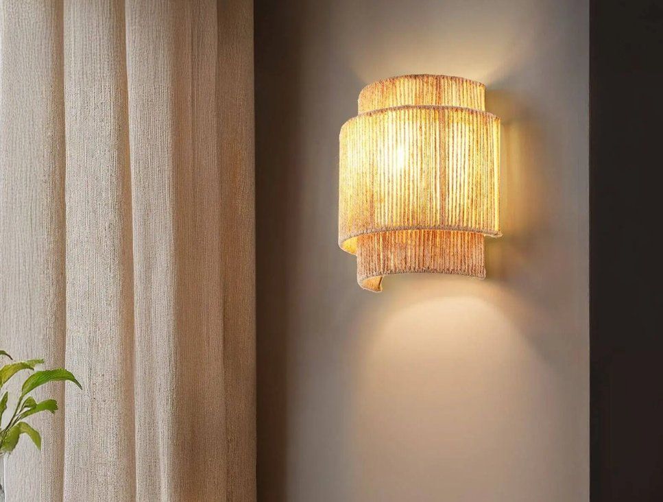 Lampade: Wandleuchte Lignea Lux Boho-Stil Wickeltechnik, 40 W – Nuovo (secondo la descrizione) da Steinhausen venduto da Retourenprofis 1