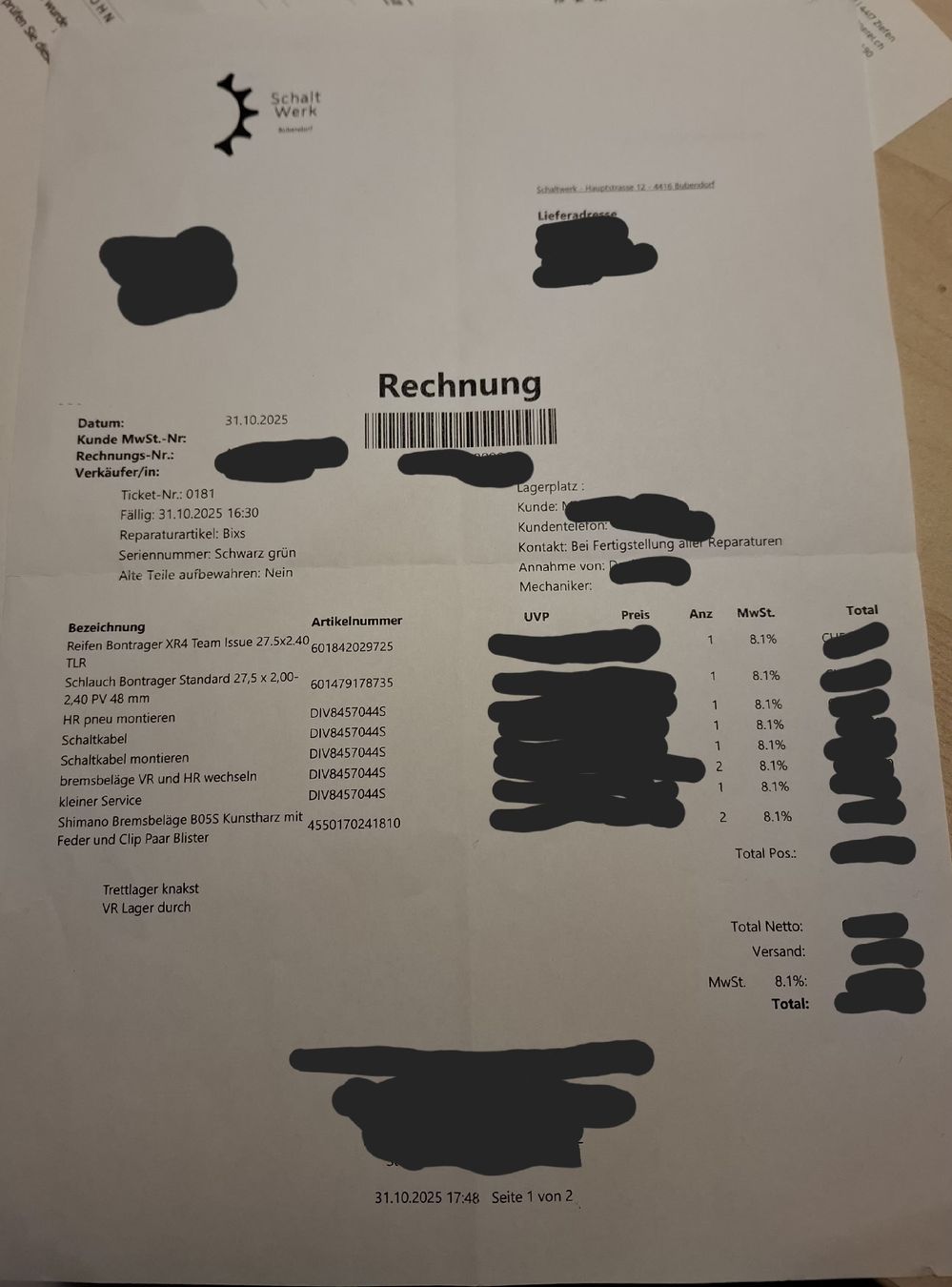 Bixs Velos: Mountainbike Bixs Chamois 230 – Gebraucht aus Bubendorf von man_mjm9 1