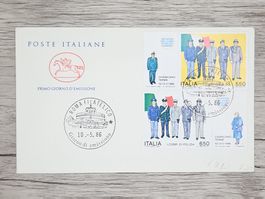 CL17 Enveloppe + Timbre Italie 1986