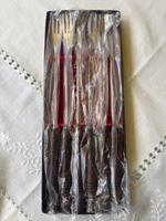 Lot de 6 fourchettes pour fondue en bois