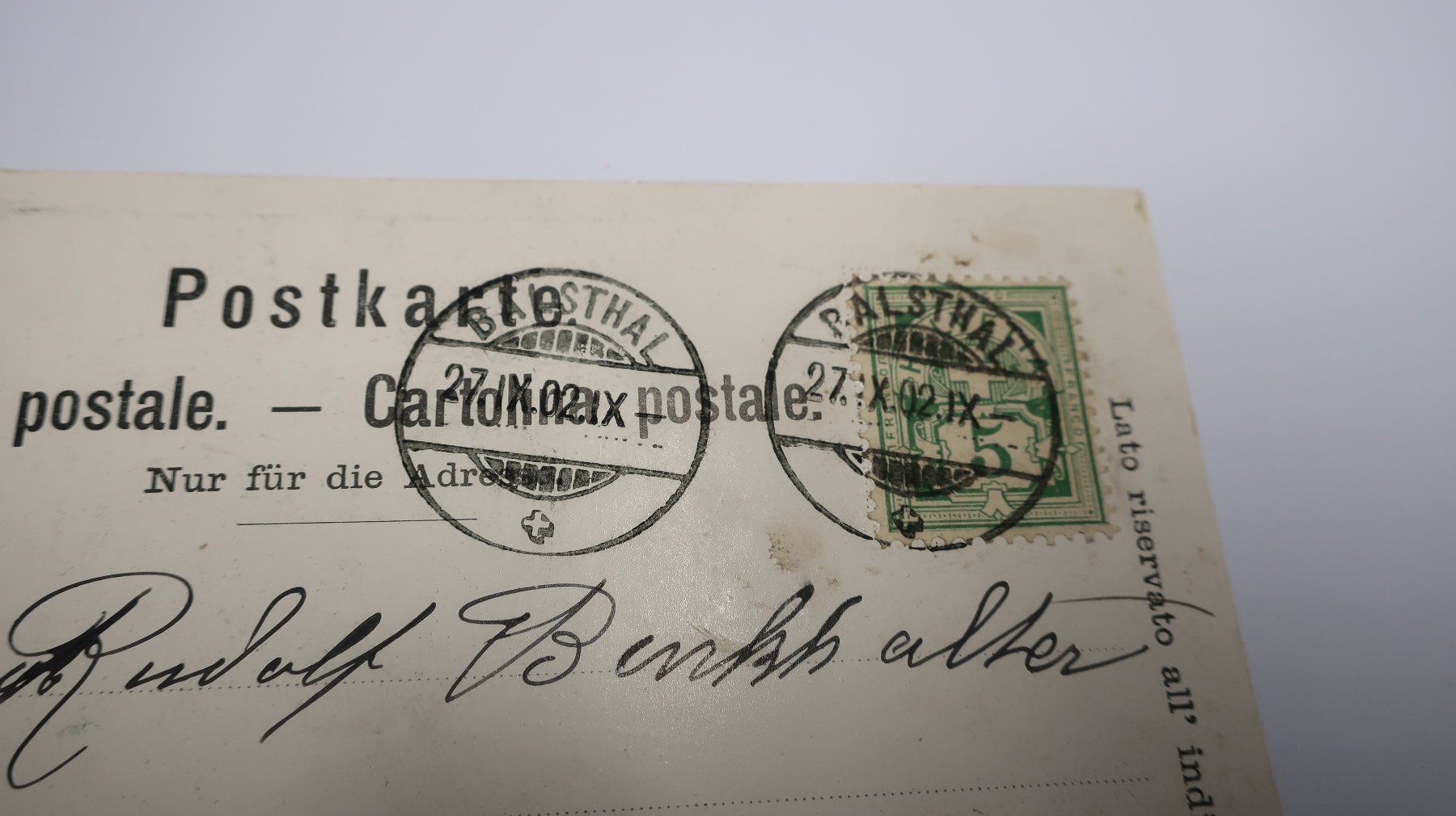 Ansichtskarten: Gruss aus Clus  1902 – Gebraucht aus Cormoret von Pascalll2001 3