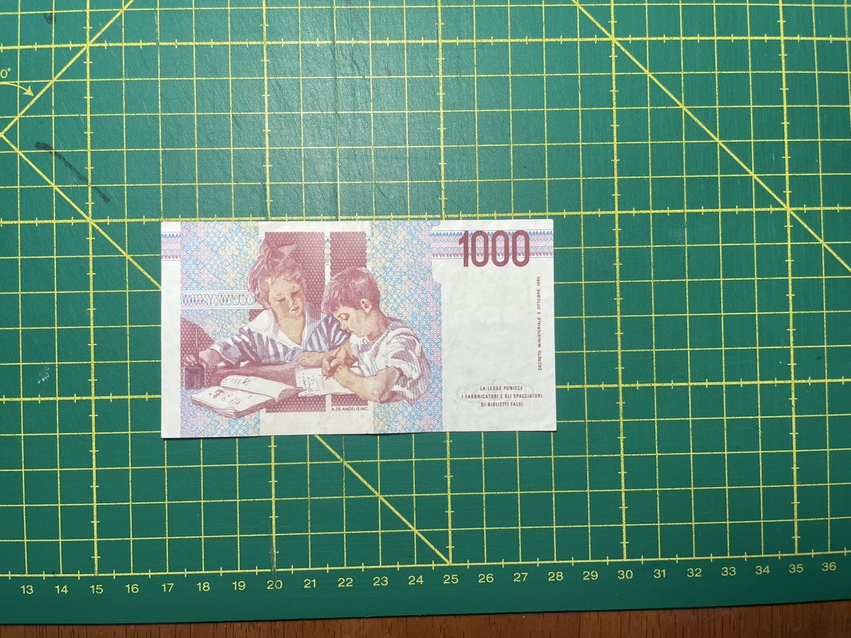 Banknoten: 1000 Lire – Gebraucht aus Bern von gwendulla.gans 1