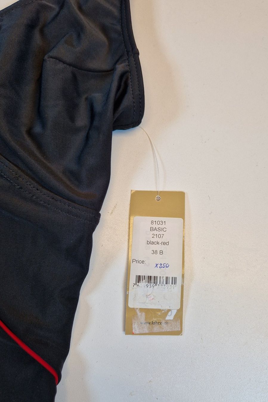 Lahco Costumi da bagno & Bikini: Badehose Damen 38B Lahco Basic Black Red / Rabatt 50% - 70%! – Nuovo e nell'imballaggio originale da Braunau venduto da Brand-Store 6