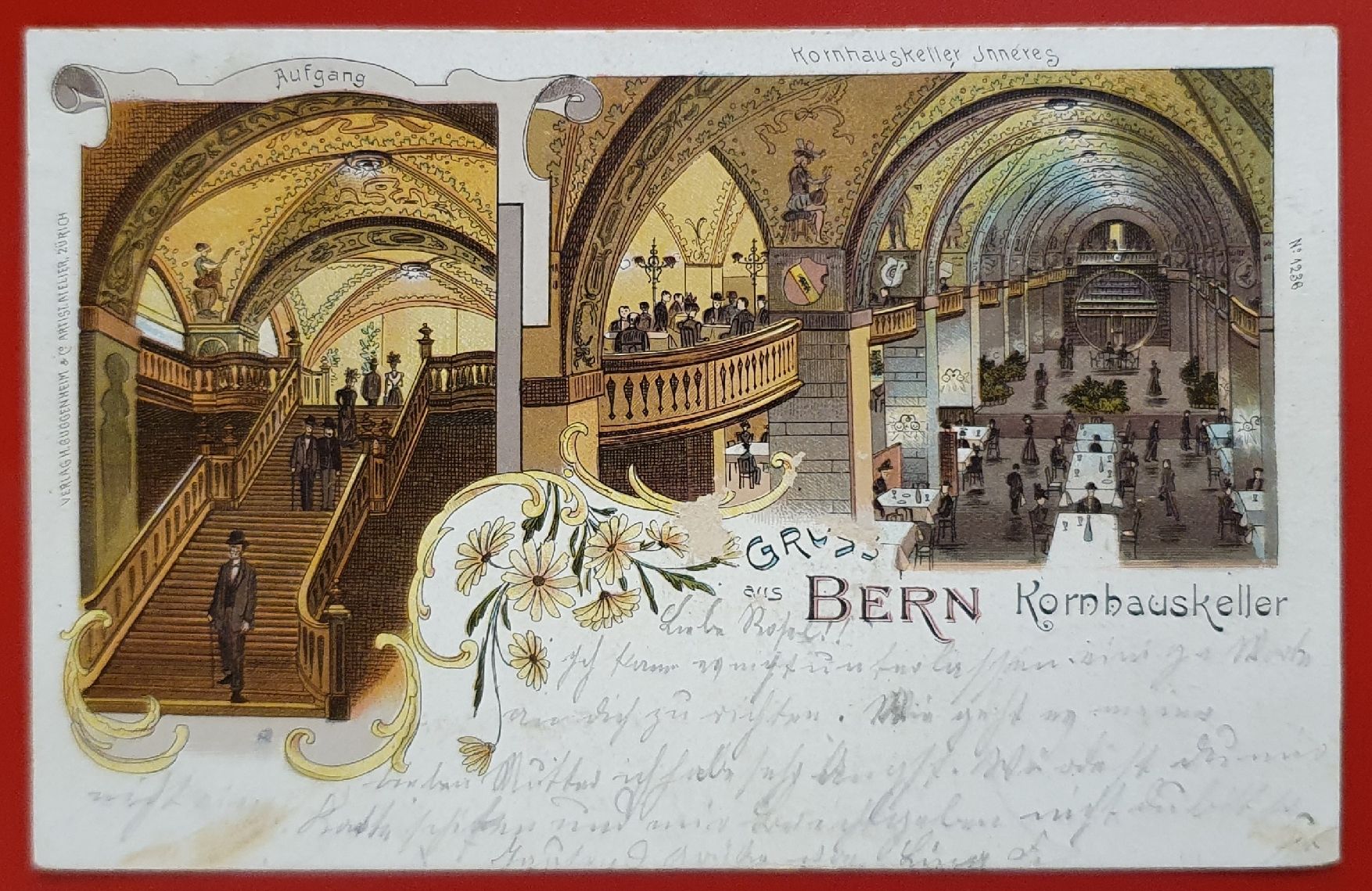 Cartoline postali: Gruss aus Bern 1900 - Kornhauskeller – Usato da Kreuzlingen venduto da Rschweiz1