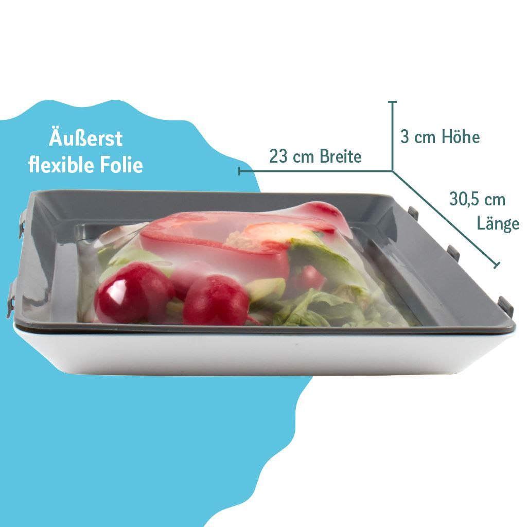 Contenitori & Simili: Click & Fresh Frischhalteplatten 2er Set – Nuovo e nell'imballaggio originale da Wettingen venduto da kochshop 1