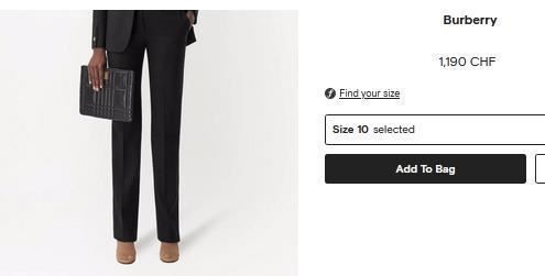 Burberry Pantaloni: Hose / Pantalon Burberry  .M – Usato da Collonges venduto da Auganien 1
