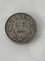 2 Franken 1904  sehr Rar