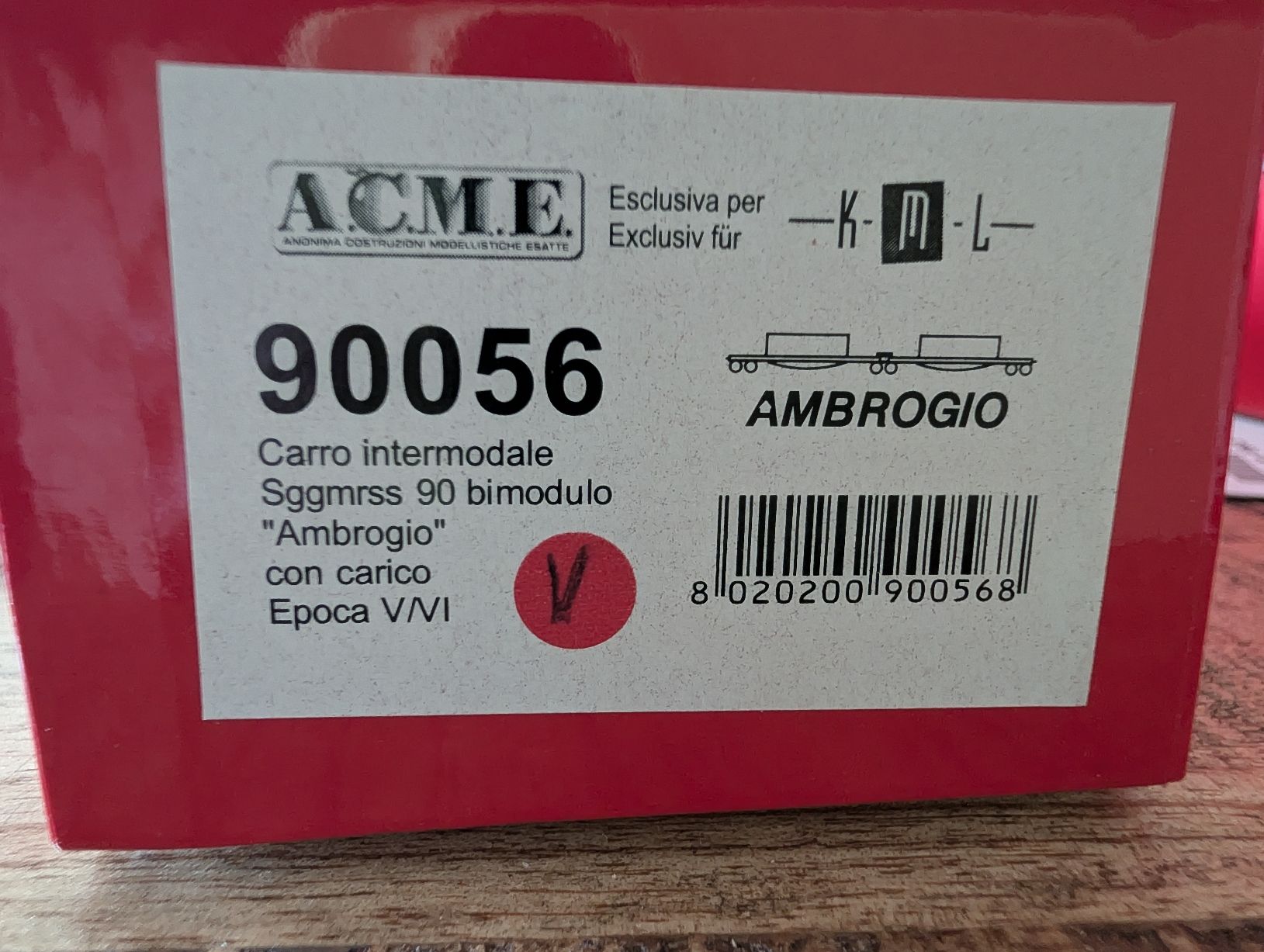 ACME Modellini di ferrovie: ACME 90056 Ambrogio containers Sggmrss – Usato da Nods venduto da Dr-HAG 5