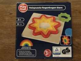 Playtive Holzpuzzle Regenbogen Stern, Montessori Art, Top