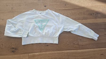 Guess Damen Sweatshirt Top hellblau, Grösse S