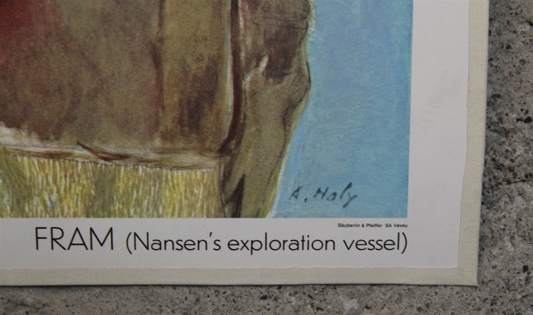 Foto & Immagini: Schulwandbild "FRAM, Nansens Schiff" – Usato da Birrwil venduto da brandschatz_birrwil 4