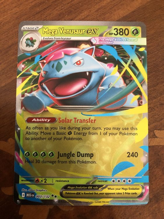 Mega Venusaur ex Mega Evolution ab 1 (Neu und originalverpackt) in