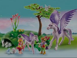 Playmobil Königskinder beim Pegasusfohlen 5478 + 5143 & 5352