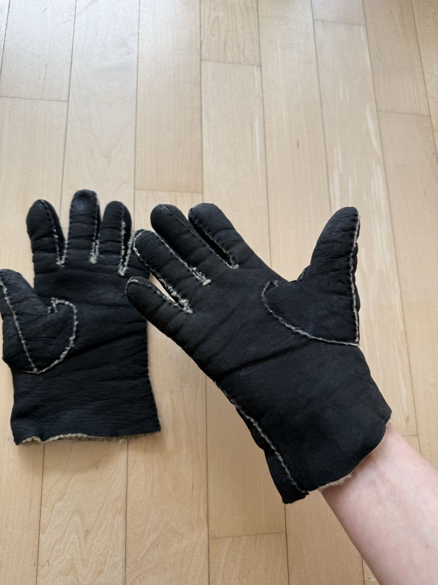 Guanti & manicotti: Lammfell Handschuhe mit Wildleder – Usato da Uster venduto da Schangnau87 6