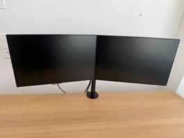 2x Dell UltraSharp U2421E (24.1") inkl. Dual-Tischhalterung