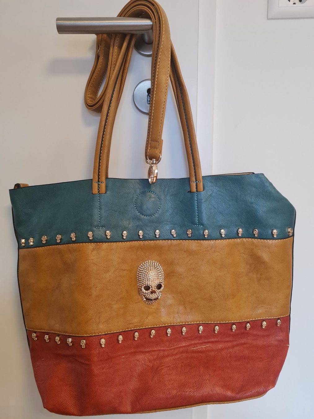 Borse da donna: TOTENKOPF SHOPPER TASCHE – Usato da Steg im Tösstal venduto da goldlionfree 6