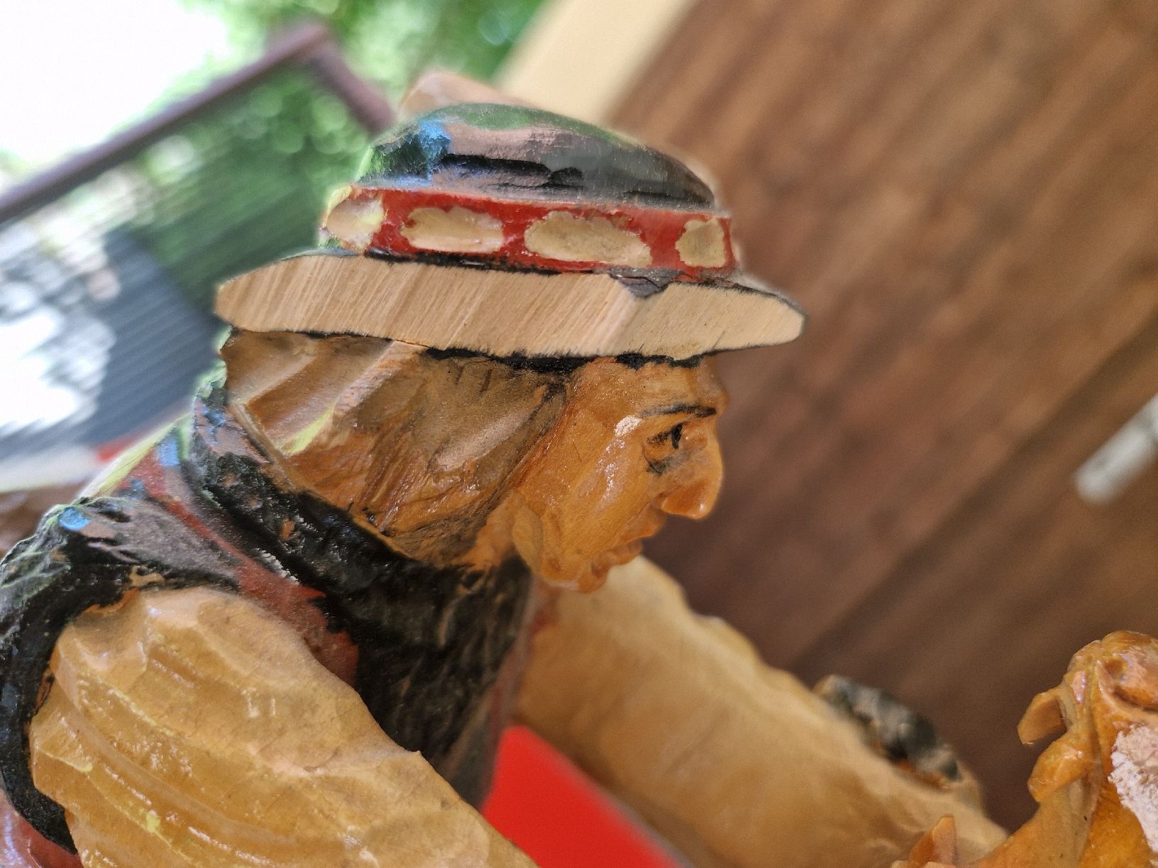 Sculture & Statue: Holzschnitzerei Mann kämpft mit Bär – Usato da Fislisbach venduto da mka_km8f 4